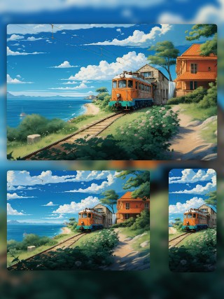 免费下载｜吉卜力梦幻场景宫崎骏画风4K超清风景壁纸【电脑桌面背景图】