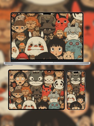 宫崎骏龙猫卡通壁纸免费下载 | 手机电脑平板三端壁纸 | 高清4k | 共4张