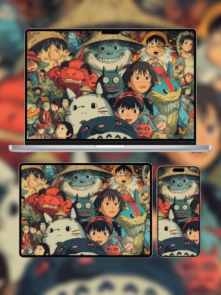 宫崎骏龙猫卡通壁纸免费下载 | 手机电脑平板三端壁纸 | 高清4k | 共4张