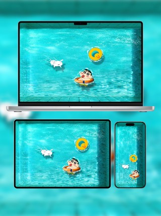 蜡笔小新3D卡通壁纸免费下载 | 高清4K手机平板电脑桌面壁纸 | 共5张