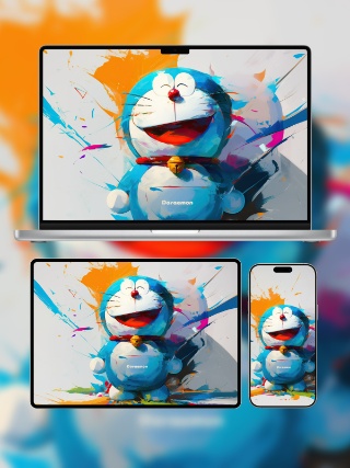 哆啦A梦机器猫卡通壁纸免费下载 | 高清4K手机平板电脑桌面壁纸 | 安卓苹果通用 | 共5张