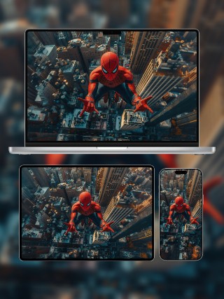 蜘蛛侠卡通壁纸免费下载 | 高清4K手机平板电脑桌面壁纸 | 安卓苹果通用 | 共4张